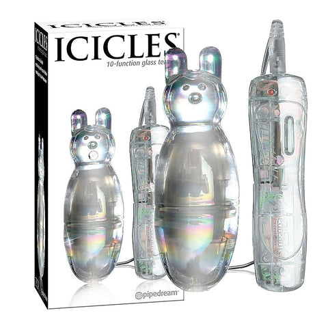 Icicles No. 33 Vibrating Glass Massager by Pipedream - Clit Ticklers and Pulsators