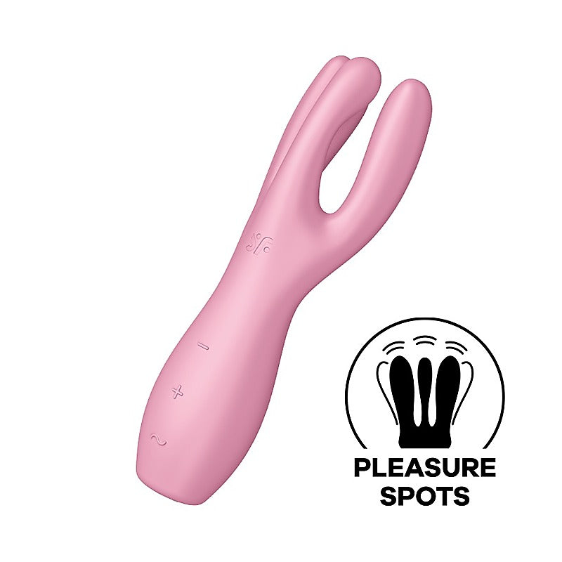 Satisfyer Threesome 3 Layon 3 Motors Clitoral Vibrator - Clit Ticklers and Pulsators