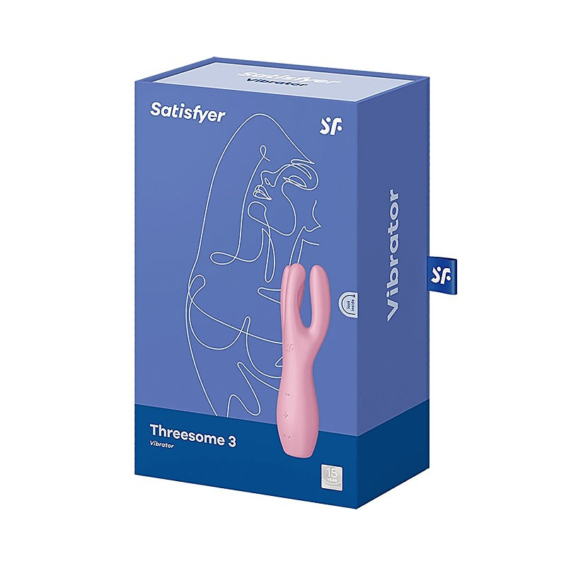 Satisfyer Threesome 3 Layon 3 Motors Clitoral Vibrator - Clit Ticklers and Pulsators