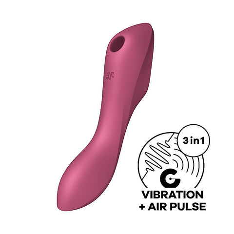Curvy Trinity 3 Waterproof Silicone Clitoral Massager - G-Spot Vibrators