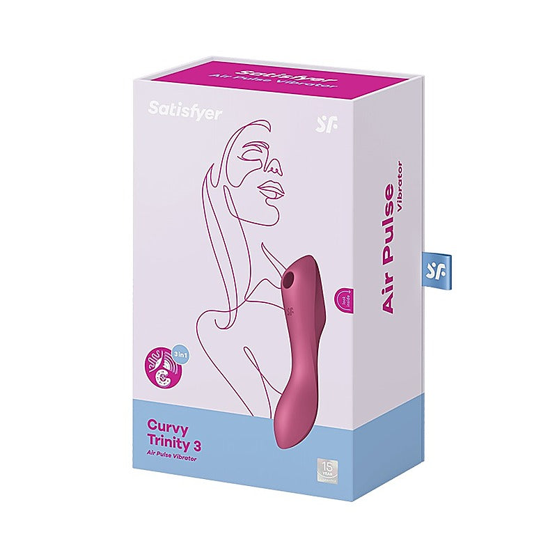 Curvy Trinity 3 Waterproof Silicone Clitoral Massager - G-Spot Vibrators
