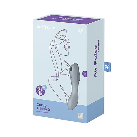 Curvy Trinity 3 Waterproof Silicone Clitoral Massager - G-Spot Vibrators