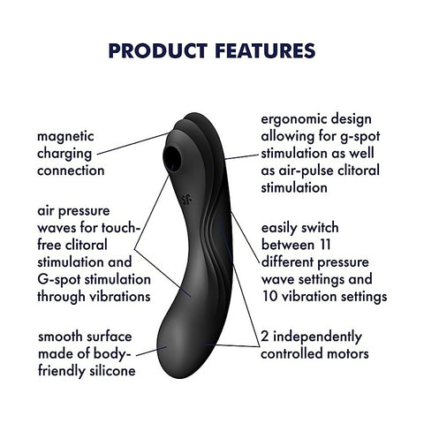 Curvy Trinity 4 Air Pulse Vibrating G Spot Massager - G-Spot Vibrators