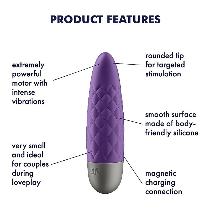 Satisfyer Ultra Power Bullet 5 Powerful Clitoral Vibrator - Bullet Vibrators