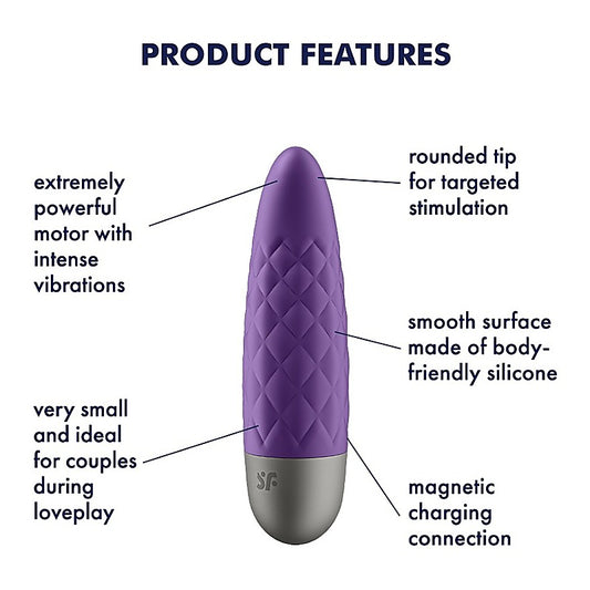 Satisfyer Ultra Power Bullet 5 Powerful Clitoral Vibrator - Bullet Vibrators