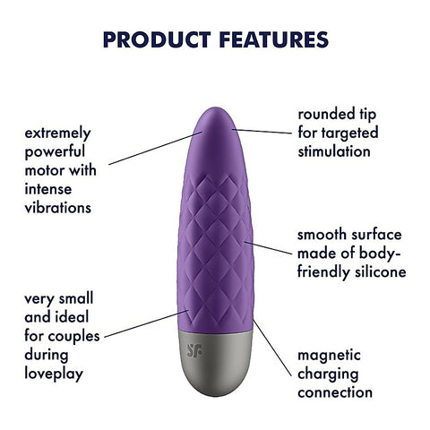 Satisfyer Ultra Power Bullet 5 Powerful Clitoral Vibrator - Bullet Vibrators