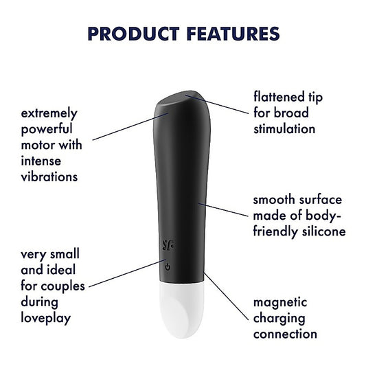 Satisfyer Ultra Power Bullet 2 Intense Clitoral Stimulator - Bullet Vibrators