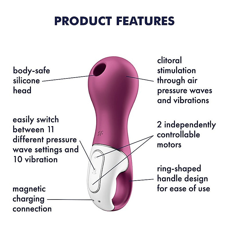 Lucky Libra Air Pulse Clitoral Stimulator by Satisfyer - Clit Ticklers and Pulsators