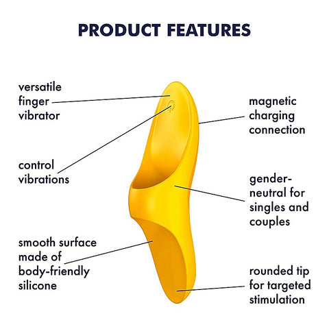 Satisfyer Teaser 12 Functions Adult Finger Vibrator - Realistic Dildos