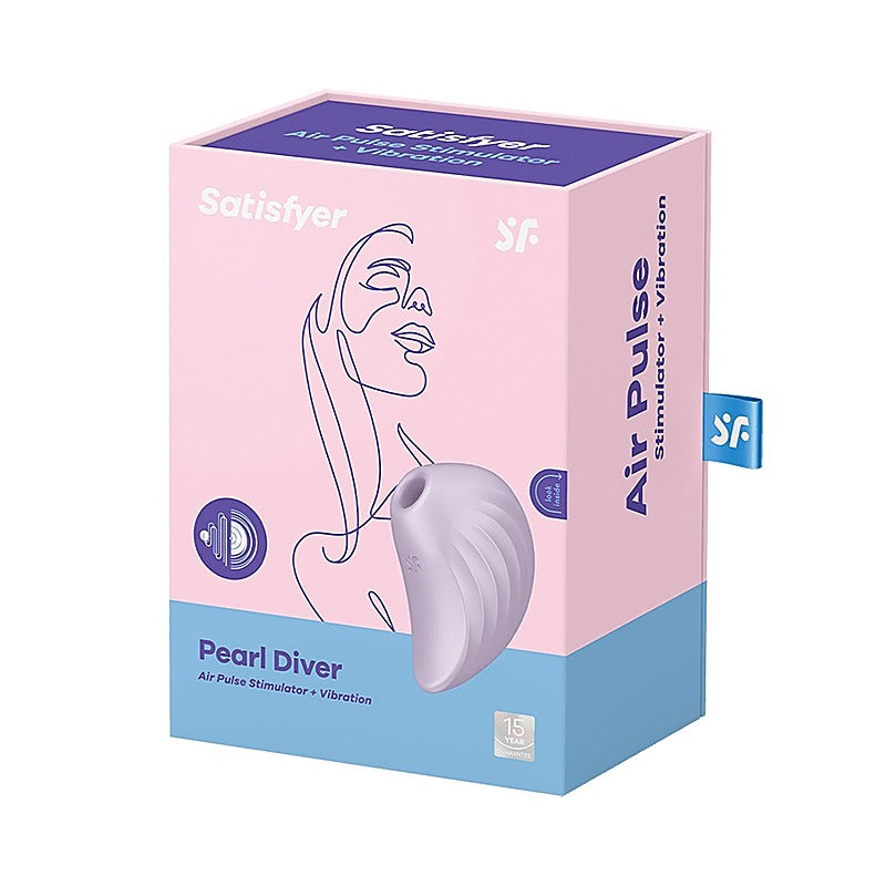 Pearl Diver Lay-on Air Pulse Clitoral Stimulator - G-Spot Vibrators