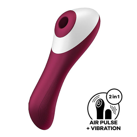 Dual Crush Air Pulse Clitoral and G Spot Vibrator - Clit Ticklers and Pulsators