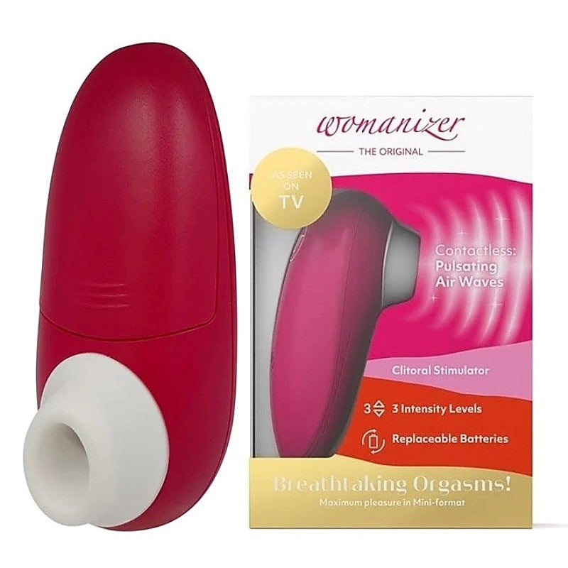 Premium Womanizer Mini Red Wine by Love Honey - Clit Ticklers and Pulsators