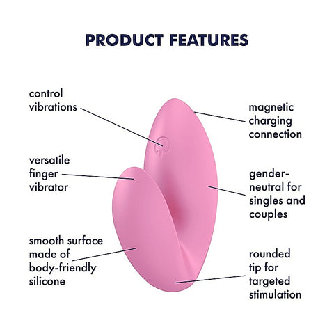 Satisfyer Love Riot 12 Functions Versatile Adult Finger Vibrator - Personal Massagers