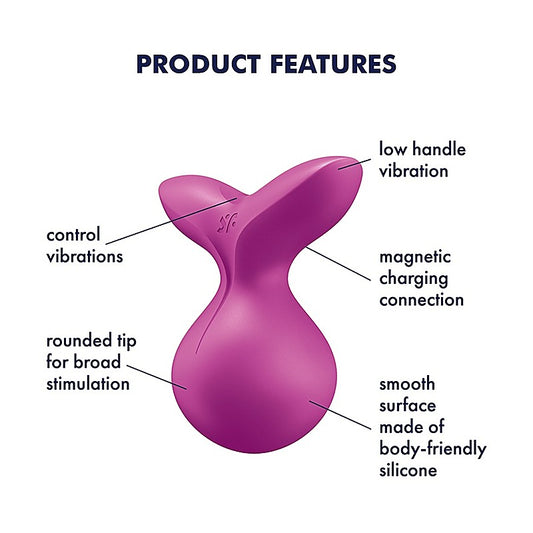 Satisfyer Viva La Vulva 3 Powerful Multi Functions Clitoral Vibrator - Body Wands