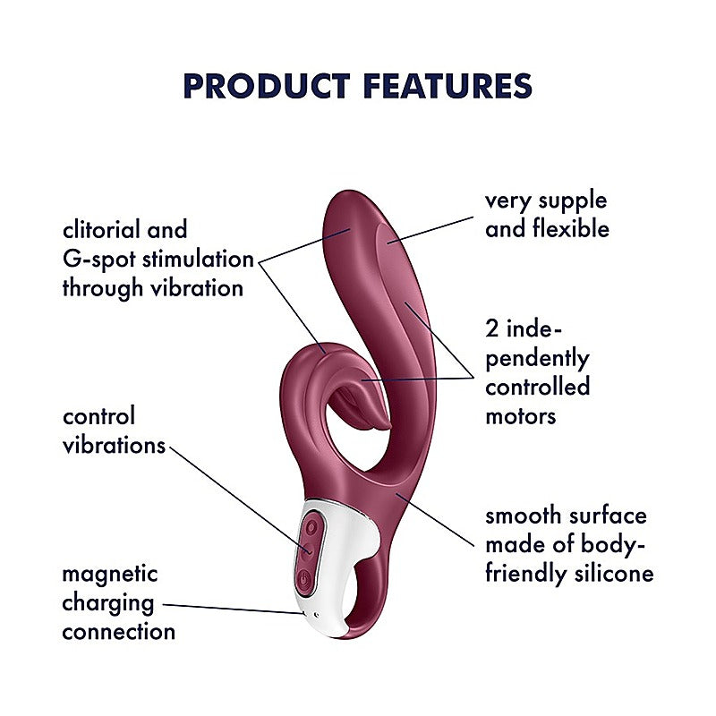 Love Me 24 Functions Silicone Rabbit Vibrator by Satisfyer - Rabbit Vibrators