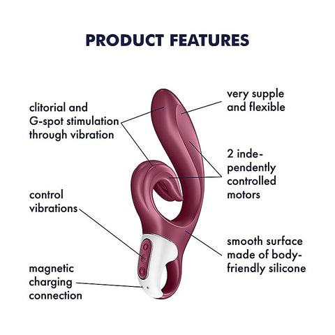 Love Me 24 Functions Silicone Rabbit Vibrator by Satisfyer - Rabbit Vibrators