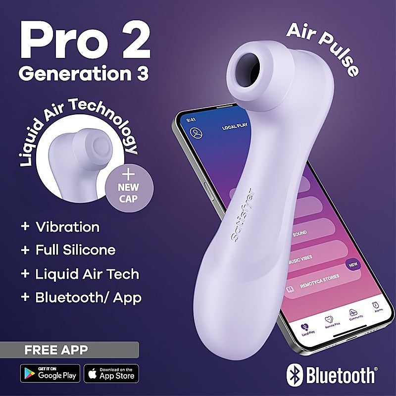 Satisfyer Pro 2 Generation 3 Clitoral Massager with App Control - Clit Ticklers and Pulsators