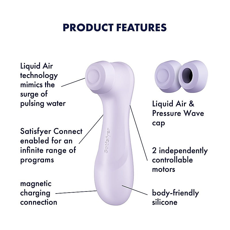 Satisfyer Pro 2 Generation 3 Clitoral Massager with App Control - Clit Ticklers and Pulsators