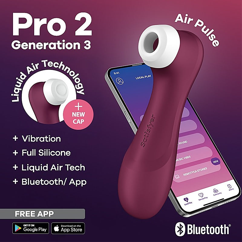 Satisfyer Pro 2 Generation 3 Clitoral Massager with App Control - Clit Ticklers and Pulsators