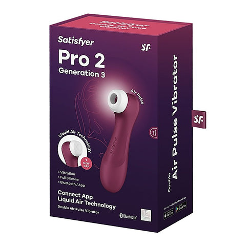 Satisfyer Pro 2 Generation 3 Clitoral Massager with App Control - Clit Ticklers and Pulsators