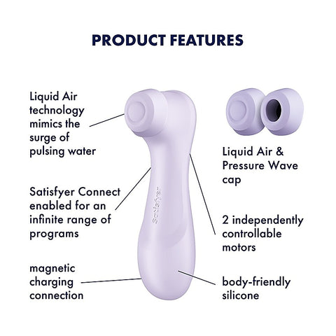 Satisfyer Pro 2 Generation 3 Clitoral Massager with App Control - Clit Ticklers and Pulsators