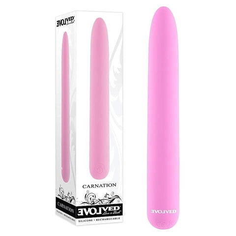 Premium Carnation Slimline Vibe by Evolved - Bullet Vibrators