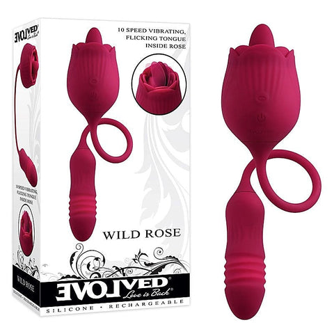 Wild Rose Dual Action Bullet Vibrator by Evolved - Personal Massagers