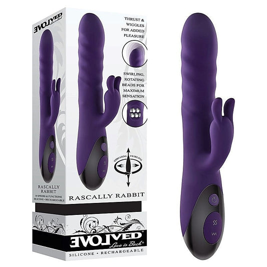 Evolved RASCALLY RABBIT - 10 Powerful Functions, Waterproof & Rechargeable - Rabbit Vibrators