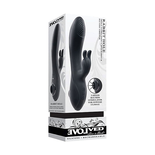 Evolved RABBIT HOLE - Indulge in Tri-Sensational Bliss - Rabbit Vibrators