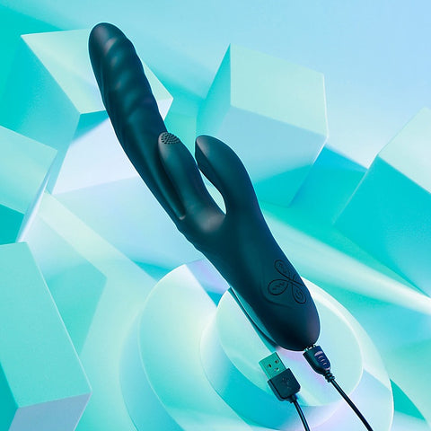 Playboy Pleasure Rapid Rabbit Silicone Vibrator by Evolved - Rabbit Vibrators