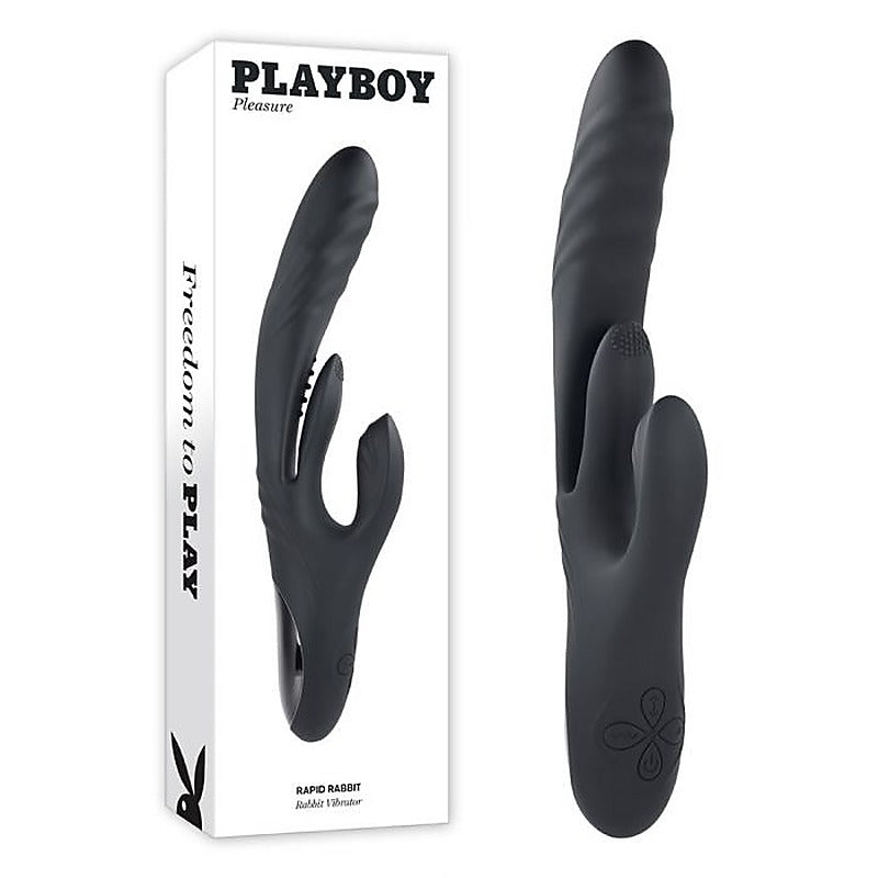 Playboy Pleasure Rapid Rabbit Silicone Vibrator by Evolved - Rabbit Vibrators
