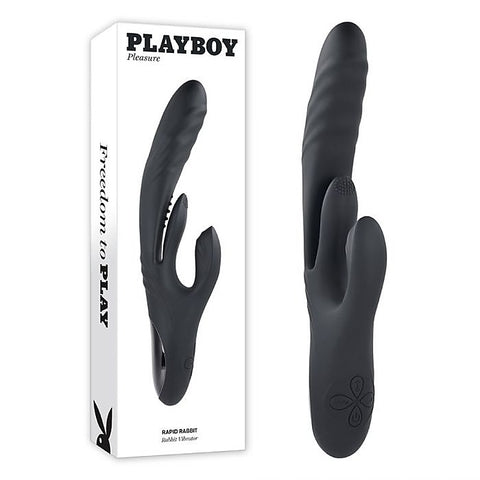 Playboy Pleasure Rapid Rabbit Silicone Vibrator by Evolved - Rabbit Vibrators