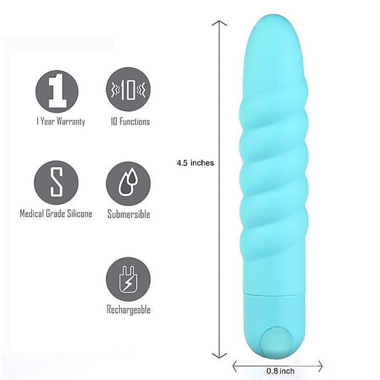 Maia Toys' Lola Teal - Supercharged Pleasure Companion - Bullet Vibrators