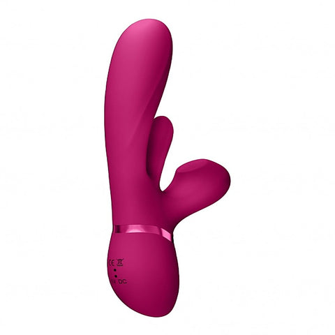 Kura Thrusting G-Spot Vibrator with Flapping Tongue - Rabbit Vibrators