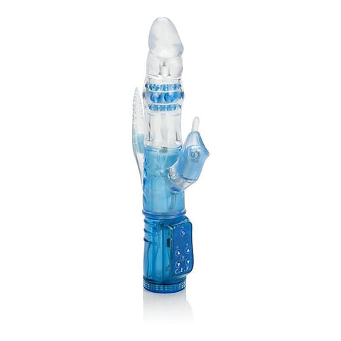 Triple Orgasm Vibe Blue by California Exotics - Rabbit Vibrators