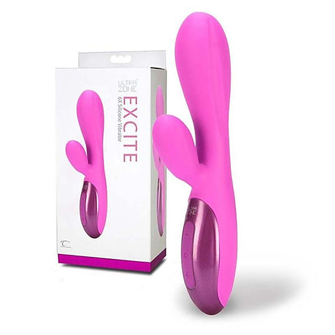 UltraZone Excite 6X Rabbit Style Vibe by Topco - G-Spot Vibrators