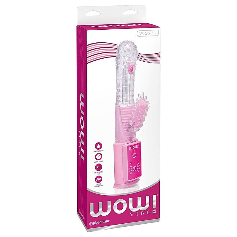 WOW! Wiggler Dual Stimulation Rabbit Vibrator by Pipedream - Rabbit Vibrators