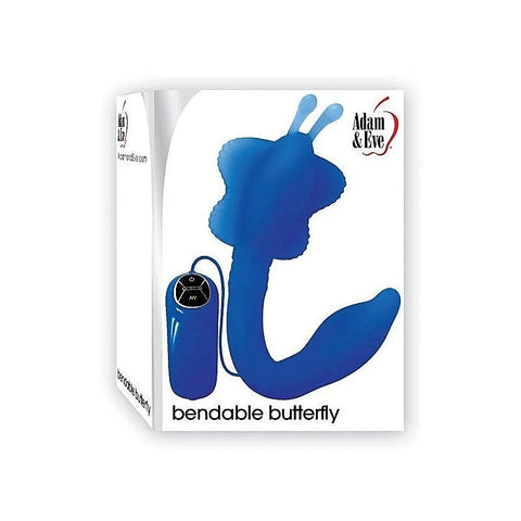 Premium Bendable Butterfly Vibe by Adam & Eve - Strap On Sextoys
