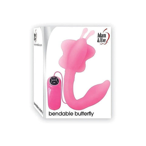 Premium Bendable Butterfly Vibe by Adam & Eve - Strap On Sextoys