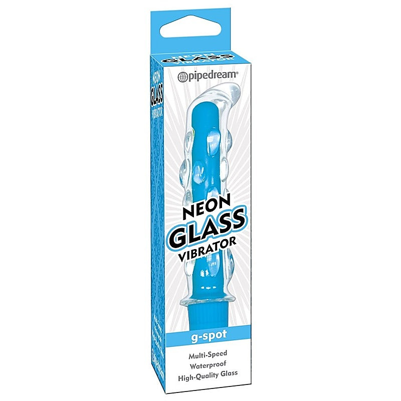 Neon Glass Multi Speed G-Spot Vibrator by Pipedream Products - Glass Sex Toys