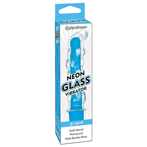Neon Glass Multi Speed G-Spot Vibrator by Pipedream Products - Glass Sex Toys