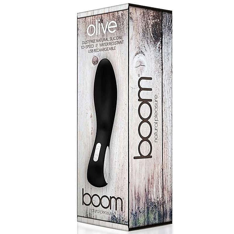 Professional-Grade BOOM Olive by Shots Toys - Waterproof Vibrators