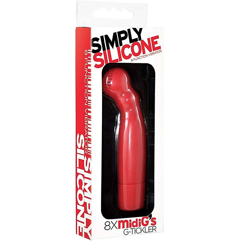 Simply Silicone 8X Midi Gs G-Tickler by Icon Brands - G-Spot Vibrators
