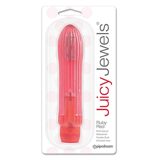 Pipedream Juicy Jewels Ruby Red Bullet Vibrator - Waterproof Vibrators