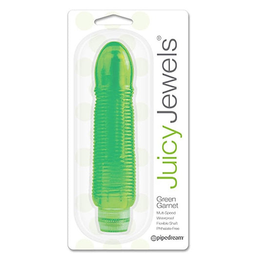 Pipedream Juicy Jewels Green Garnet Bullet Vibrator - Waterproof Vibrators