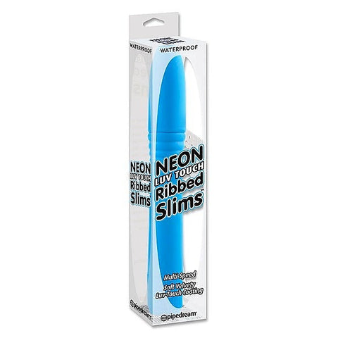Neon Luv Touch Slims Ribbed Personal Massager - Personal Massagers