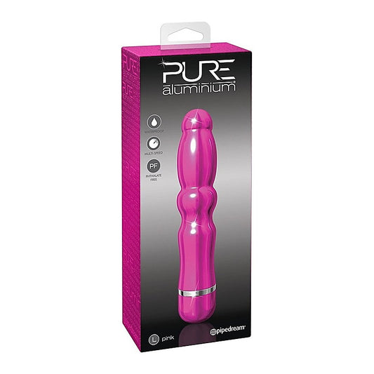 Pipedream Pure Aluminium G Spot Vibrator Pink Large - G-Spot Vibrators