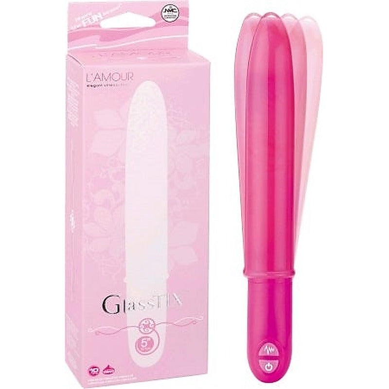 Premium GlassTIX L'Amour Vibrator by NANMA - Glass Sex Toys