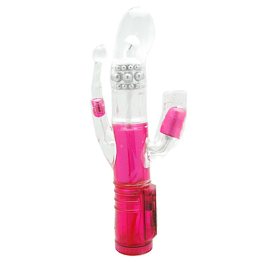 CalExotics Triple Orgasm French Kiss Rabbit Vibrator - Rabbit Vibrators