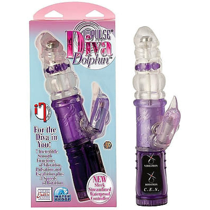 Impulse Diva Dolphin Vibrator by California Exotics - Rabbit Vibrators